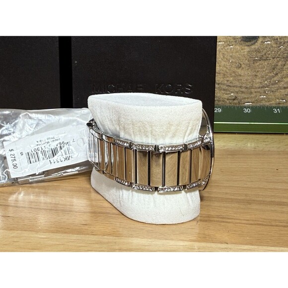 NEW -Michael Kors Women's MK3311 KerryCrystal Stainless steel Watch $275.00 Tag - Picture 12 of 15